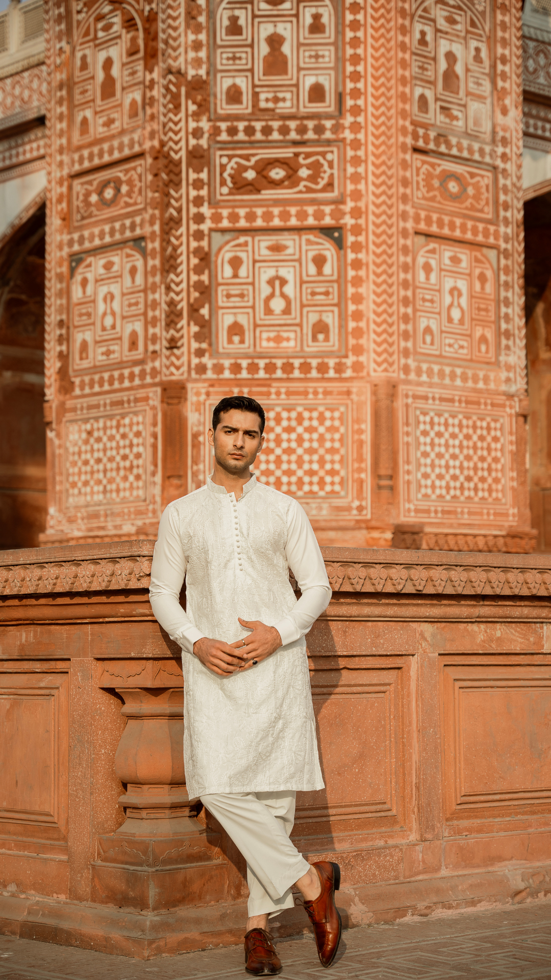 CK 740 Off White Chikankari Work Kurta With Trouser