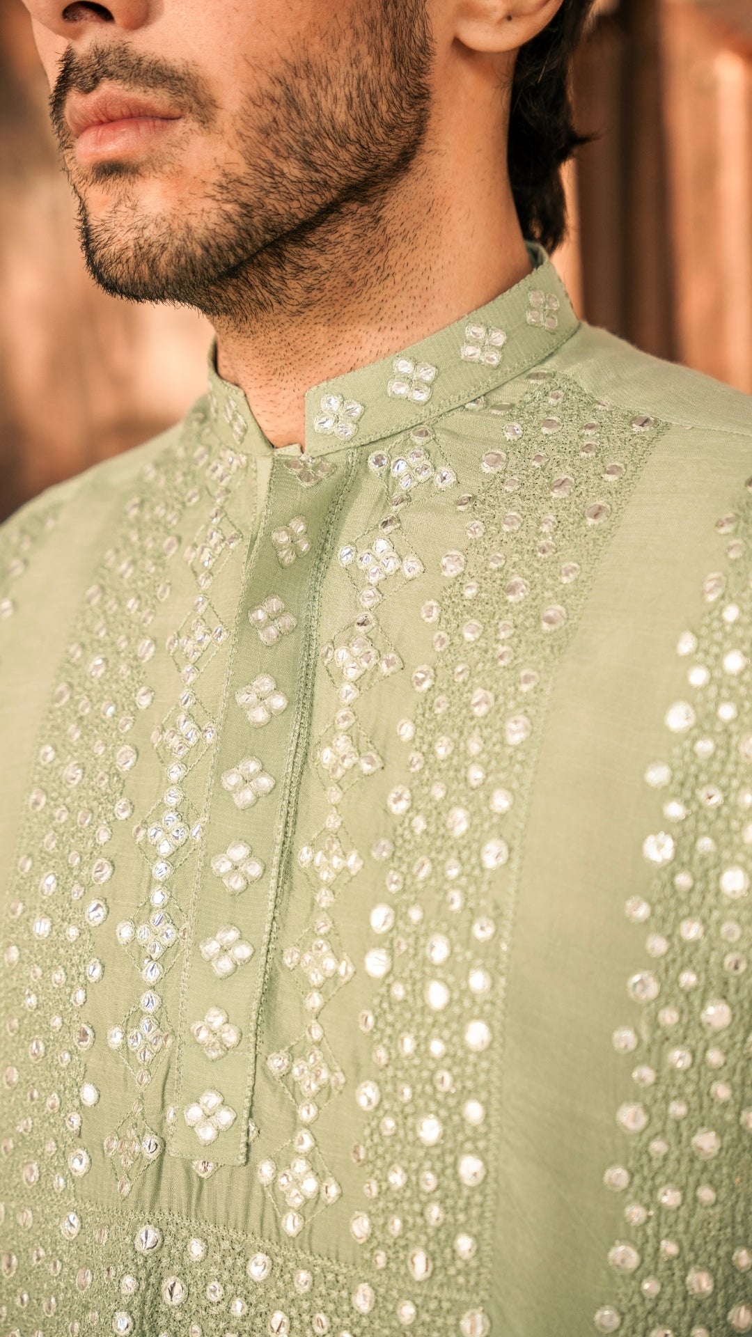 ER 661 Men's Sea Green Kurta Dress With Trouser