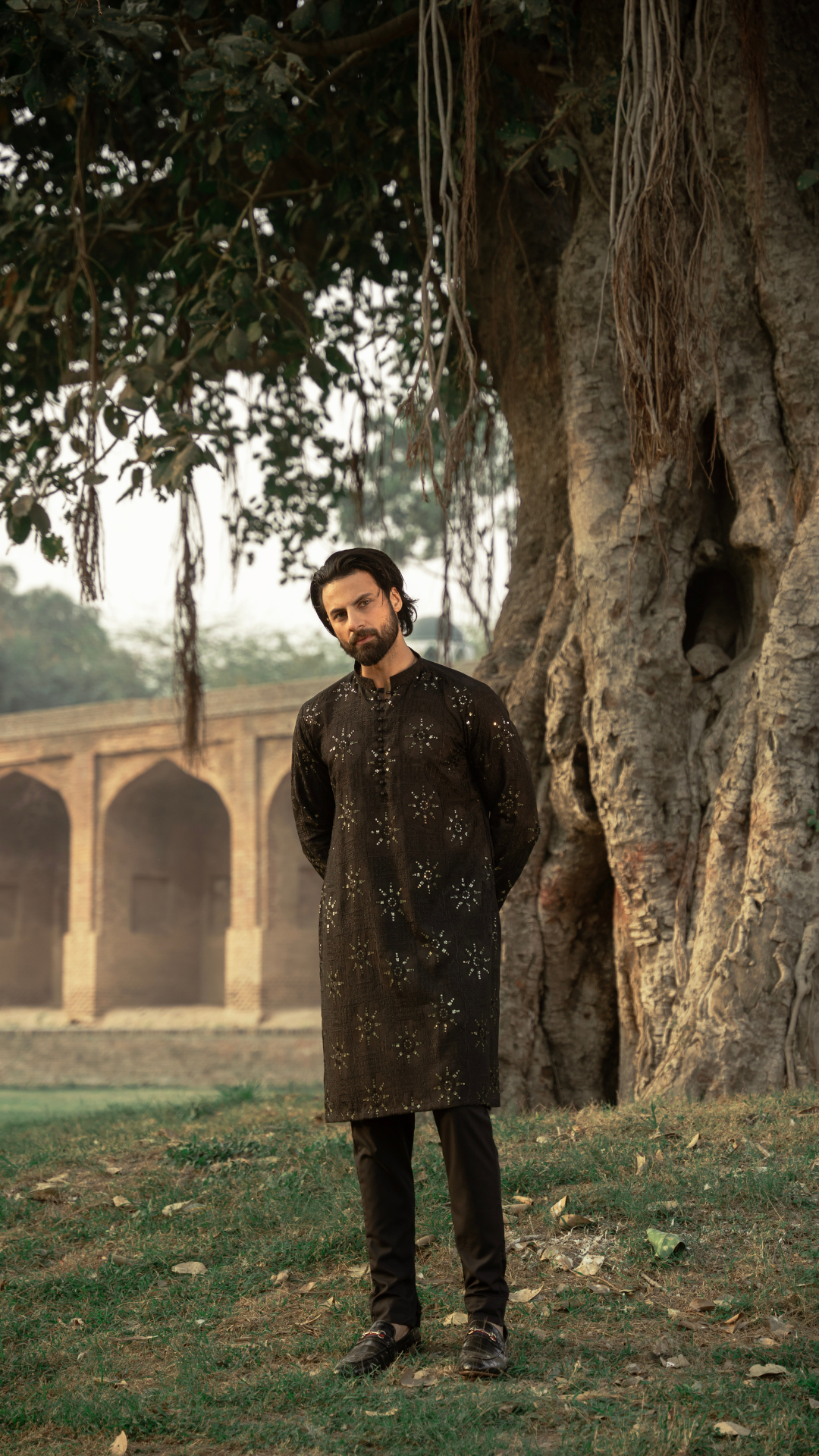 CK 741 Black Chikankari Embroidery Designer Kurta With Trouser