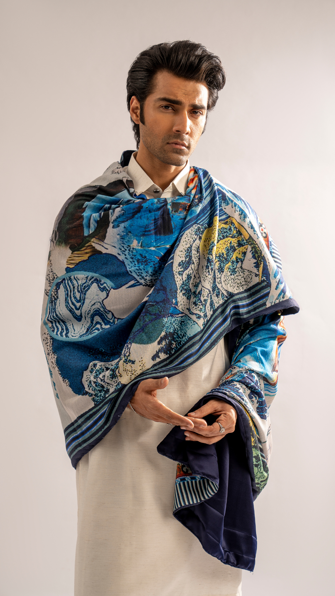 ER 699 Traditional White Kurta Shalwar For Men