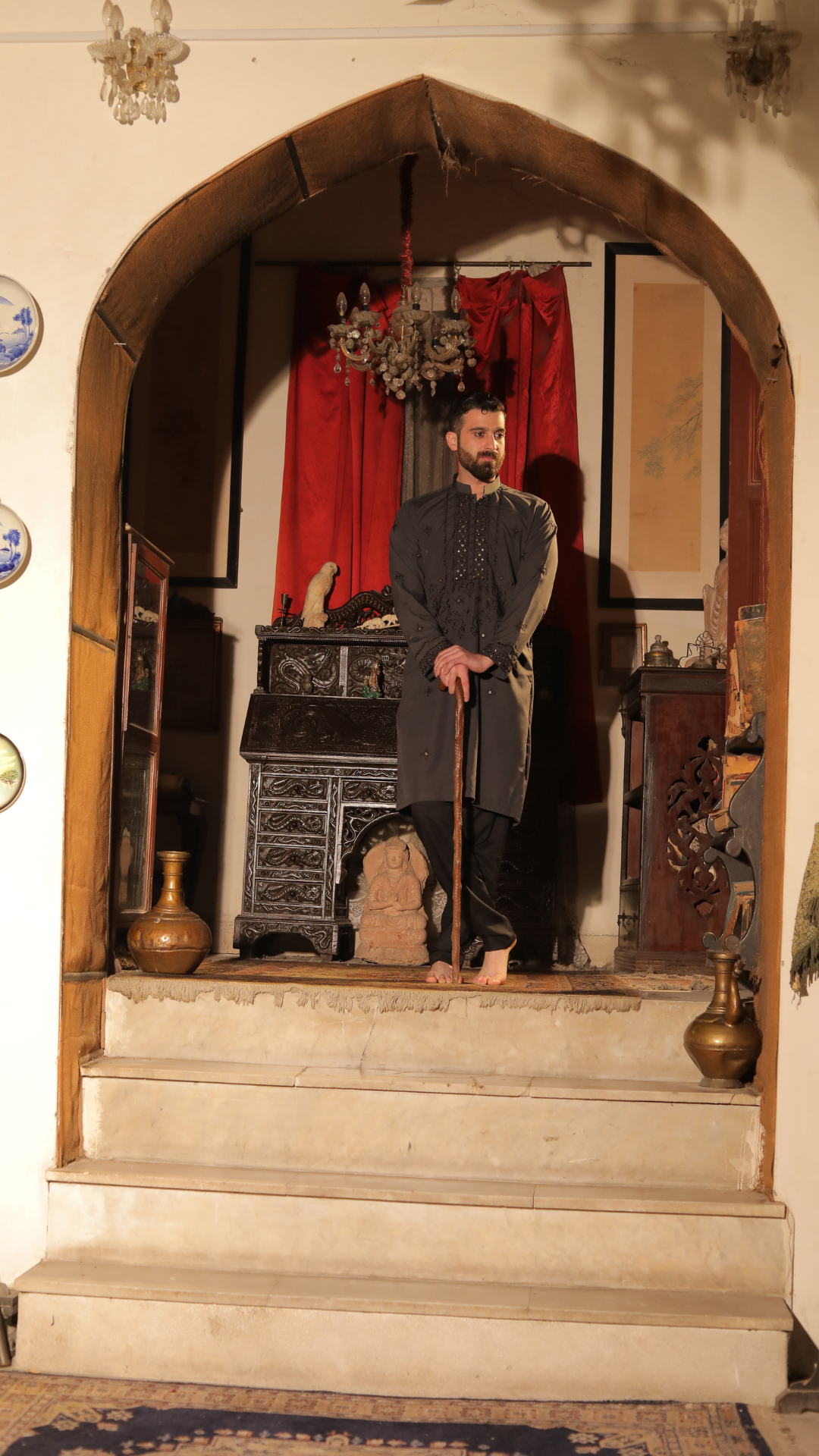 MR 68 Mirror Work Kurta Pajama For Man