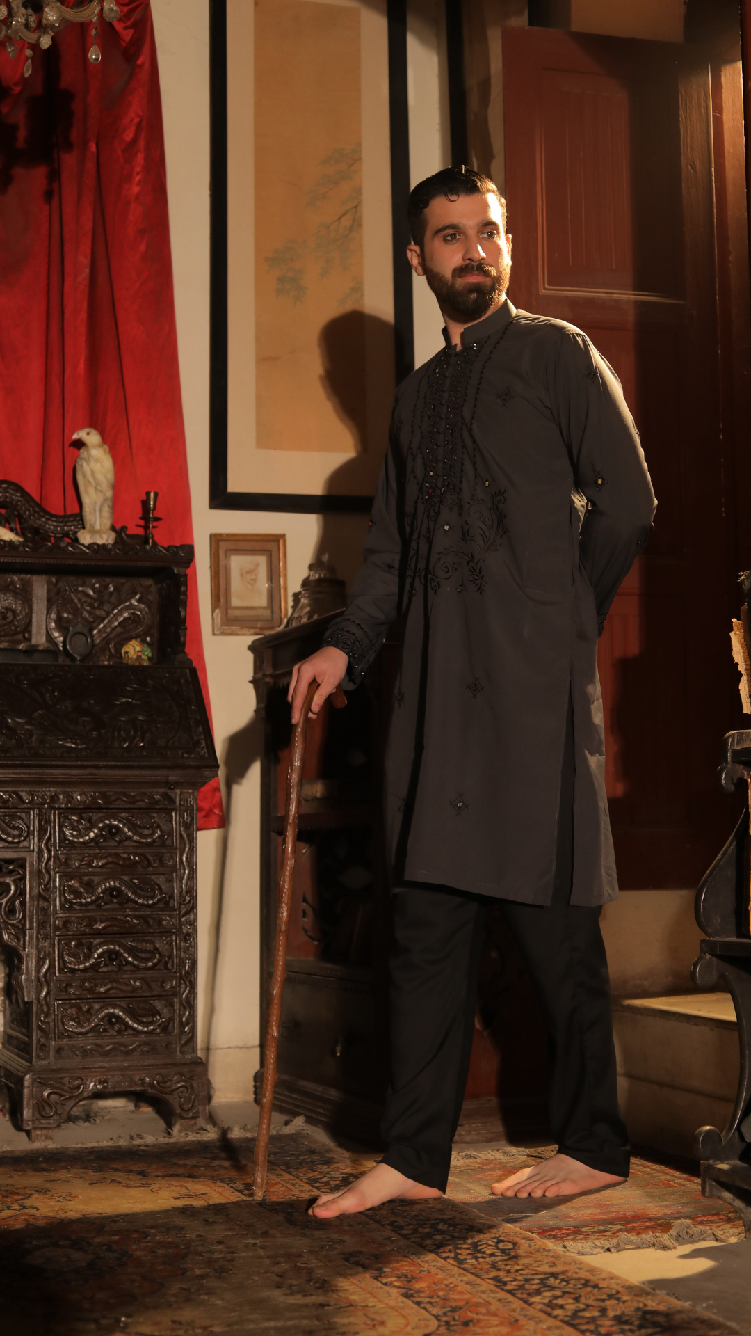 MR 68 Mirror Work Kurta Pajama For Man