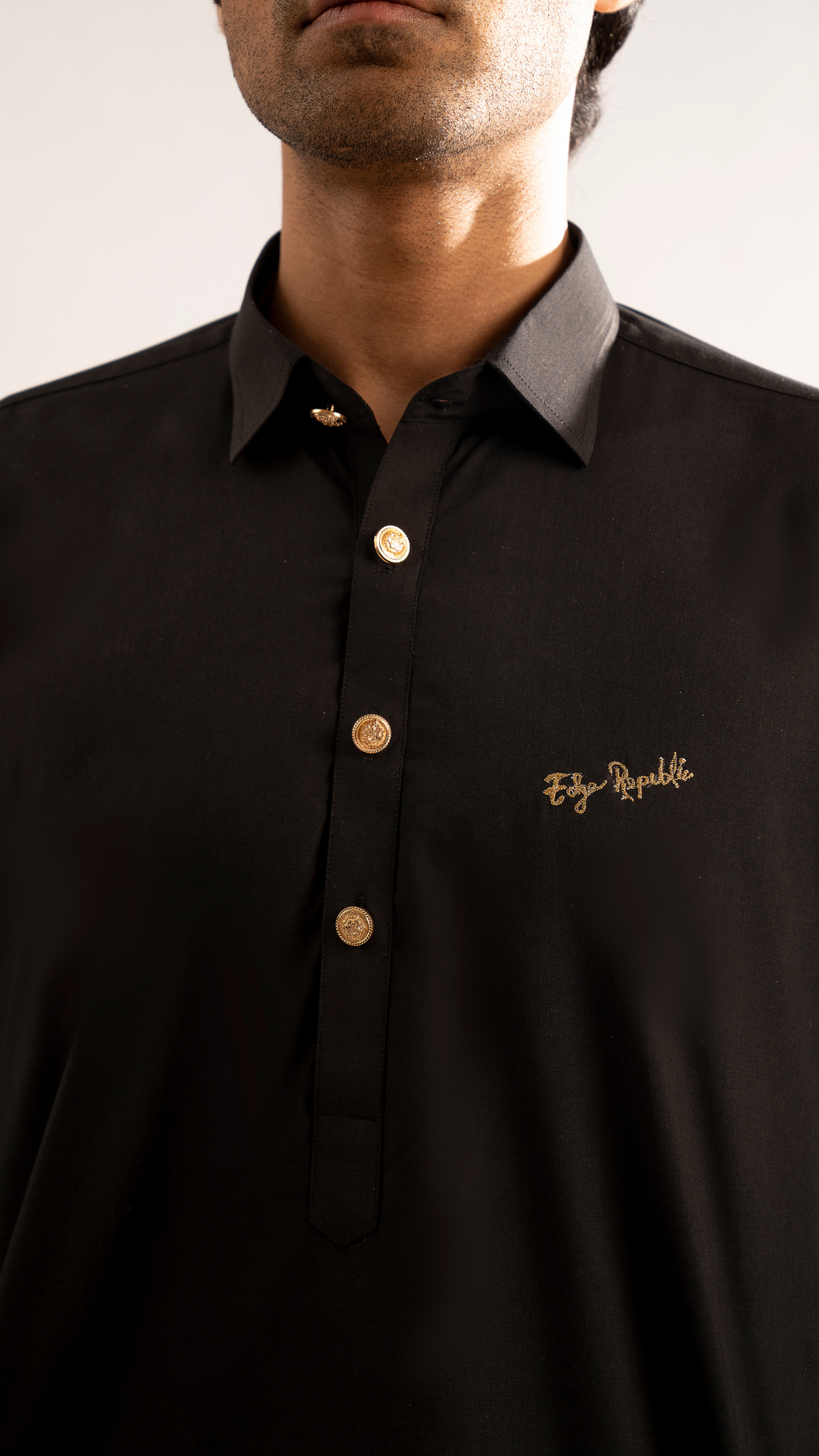 ER 669 Black Conservative Kurta Shalwar