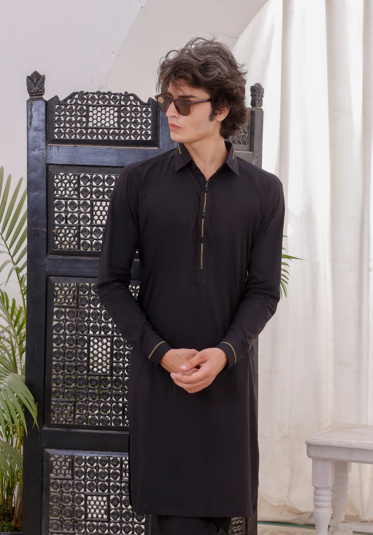 ER 793 Black Kurta Pajama