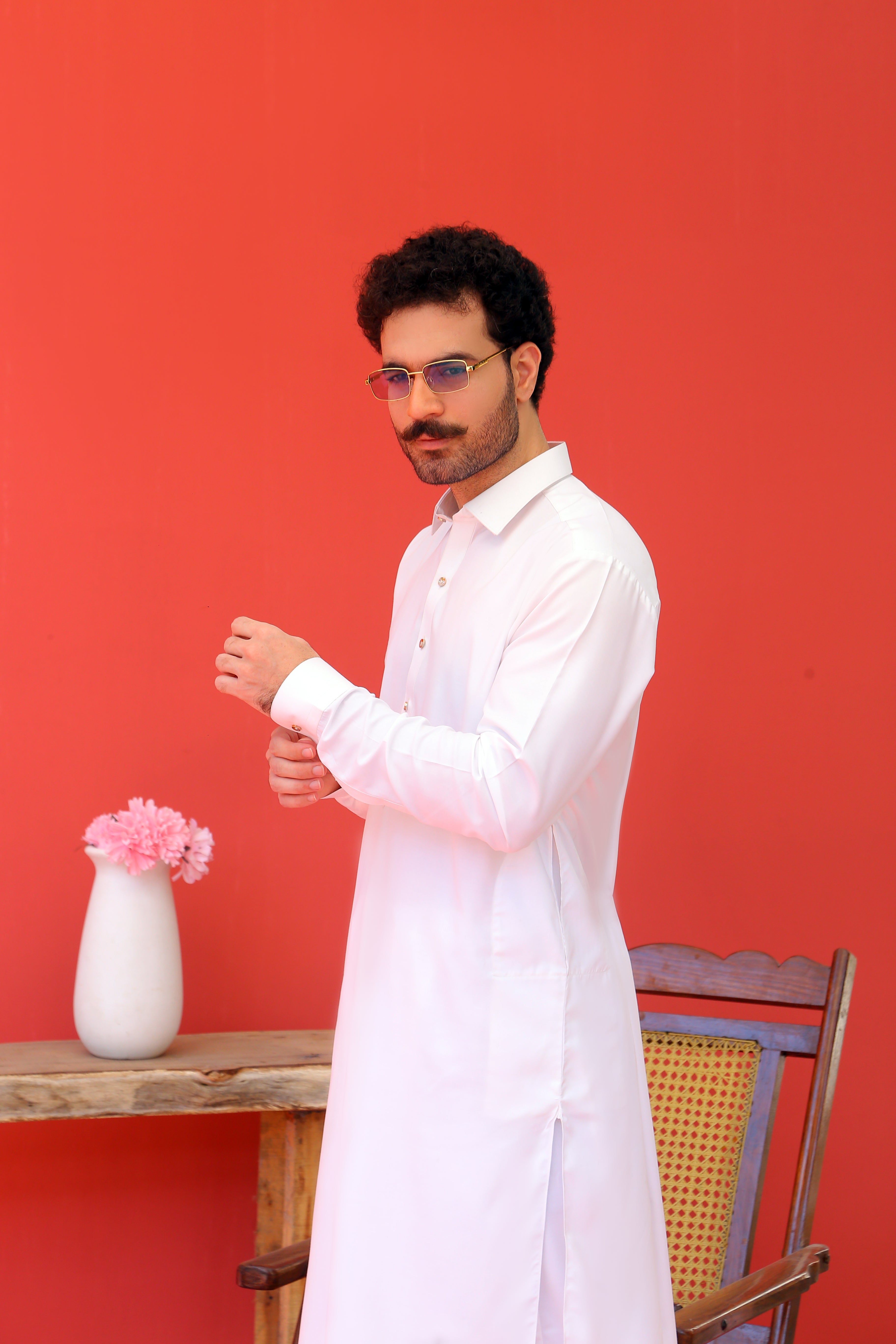 ER 782 White Virsa Kameez Shalwar Men Dress